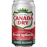 Canada Dry Fruit Splash Zero Sugar - 12 Fl. Oz./355mL case